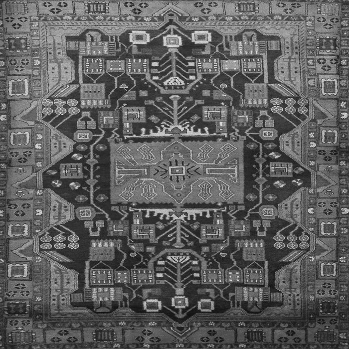 Round Machine Washable Animal Gray Traditional Rug, wshtr681gry