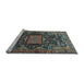 Sideview of Machine Washable Animal Light Blue Traditional Rug, wshtr681lblu