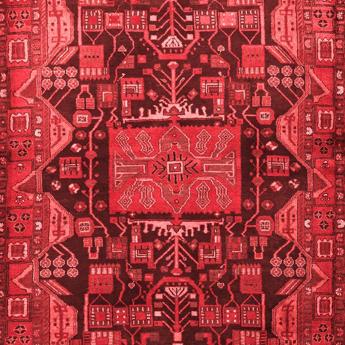 Machine Washable Animal Red Traditional Rug, wshtr681red