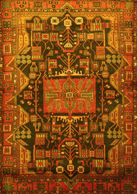 Animal Yellow Traditional Rug, tr681yw