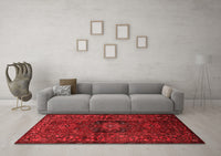 Machine Washable Persian Red Traditional Rug, wshtr682red