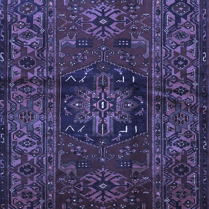 Machine Washable Persian Blue Traditional Rug, wshtr682blu