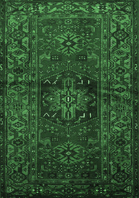 Persian Emerald Green Traditional Rug, tr682emgrn