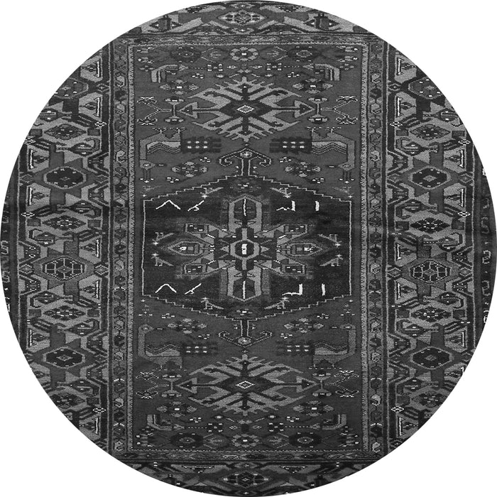 Square Persian Gray Traditional Rug, tr682gry