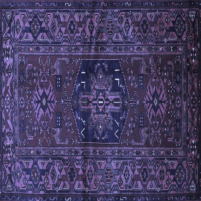 Square Persian Blue Traditional Rug, tr682blu