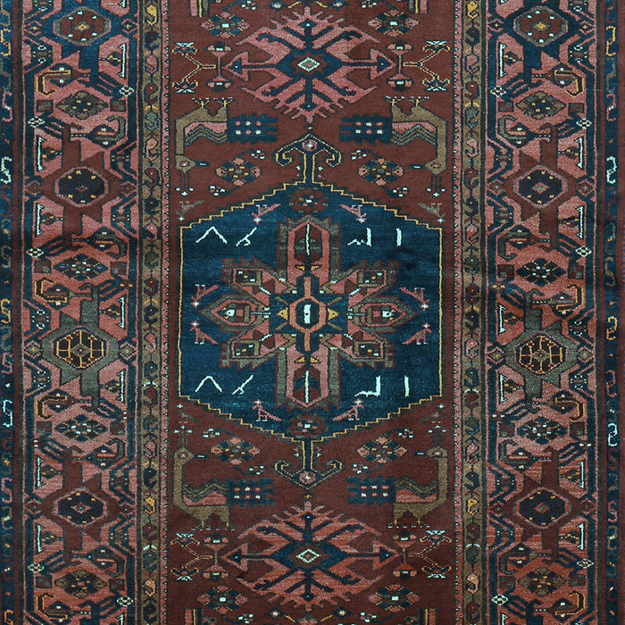 Machine Washable Persian Light Blue Traditional Rug, wshtr682lblu