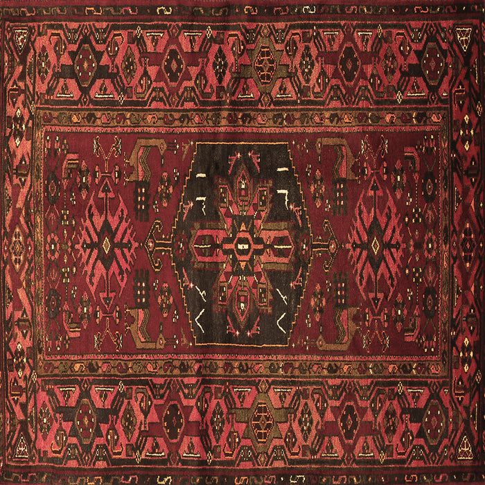 Square Persian Brown Traditional Rug, tr682brn