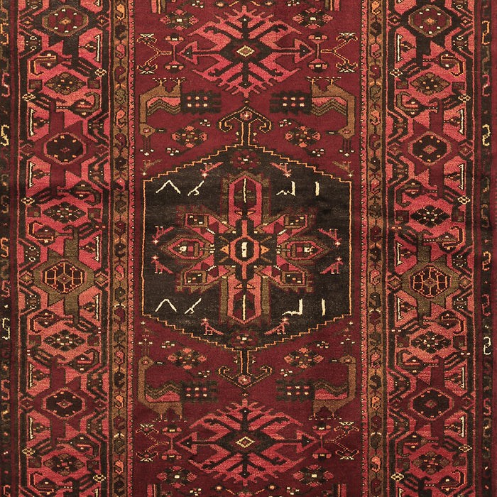 Machine Washable Persian Brown Traditional Rug, wshtr682brn
