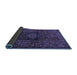 Sideview of Persian Blue Traditional Rug, tr682blu