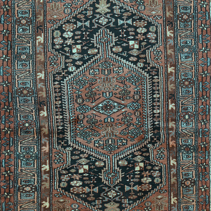 Machine Washable Persian Light Blue Traditional Rug, wshtr683lblu