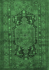 Persian Emerald Green Traditional Rug, tr683emgrn