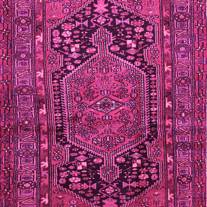 Machine Washable Persian Pink Traditional Rug, wshtr683pnk