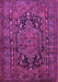 Machine Washable Persian Purple Traditional Area Rugs, wshtr683pur