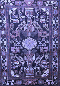 Animal Blue Traditional Rug, tr684blu