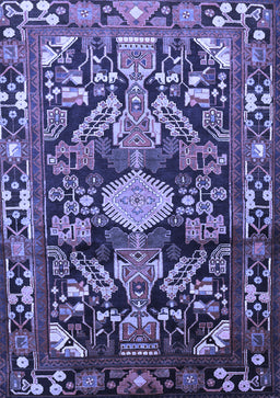 Animal Blue Traditional Rug, tr684blu
