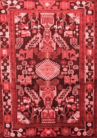 Animal Red Traditional Rug, tr684red