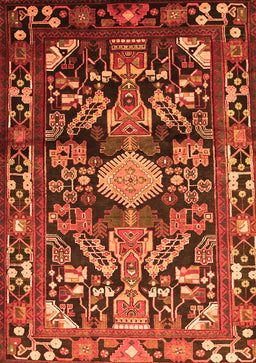 Animal Orange Traditional Rug, tr684org