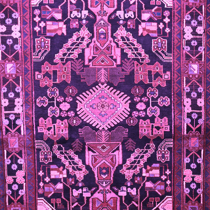 Machine Washable Animal Purple Traditional Area Rugs, wshtr684pur