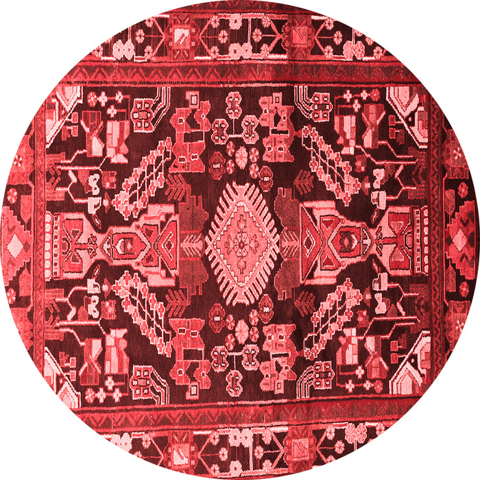 Machine Washable Animal Red Traditional Rug, wshtr684red