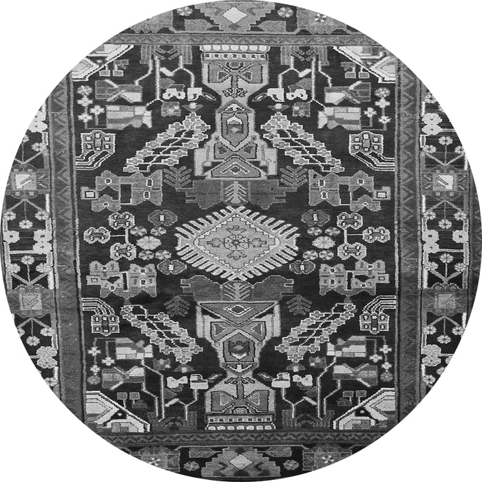 Square Animal Gray Traditional Rug, tr684gry