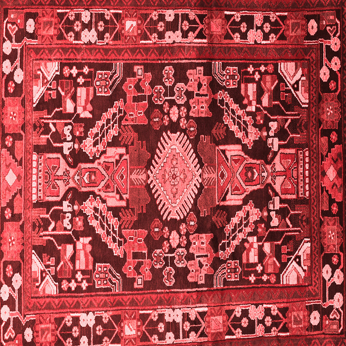 Animal Red Traditional Rug, tr684red
