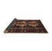 Sideview of Traditional Chestnut Brown Persian Rug, tr685