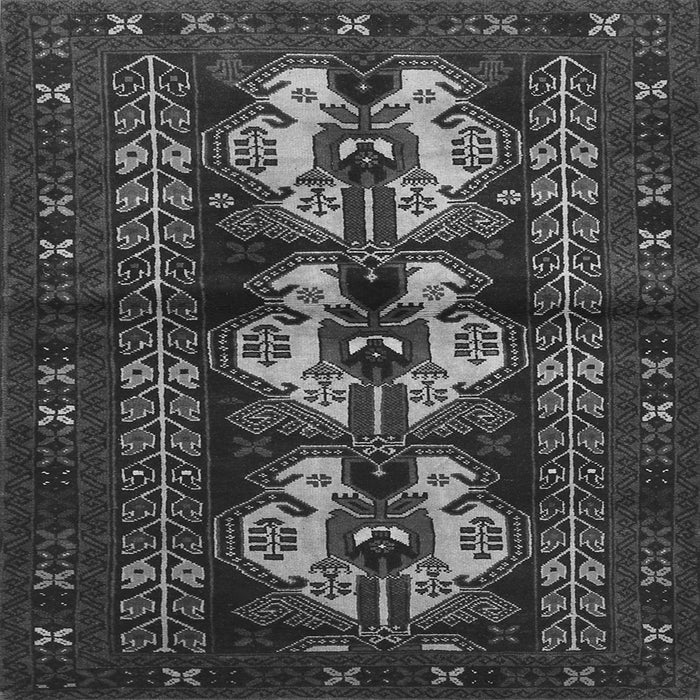 Serging Thickness of Persian Gray Traditional Rug, tr685gry