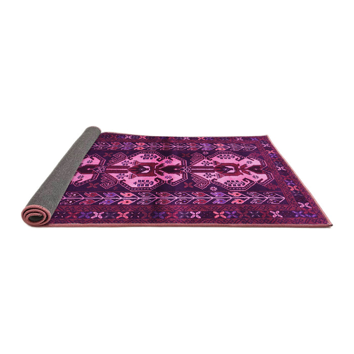 Sideview of Persian Pink Traditional Rug, tr685pnk