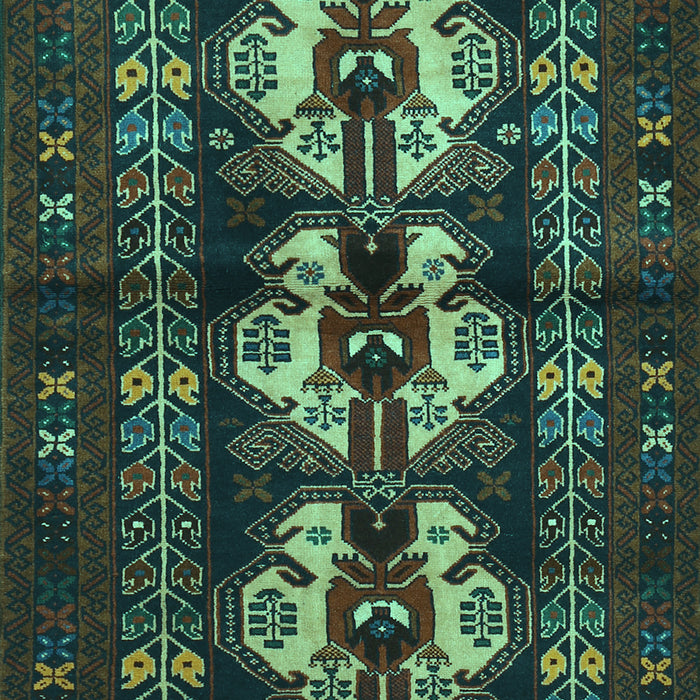 Machine Washable Persian Turquoise Traditional Area Rugs, wshtr685turq