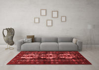 Machine Washable Persian Red Traditional Rug, wshtr685red