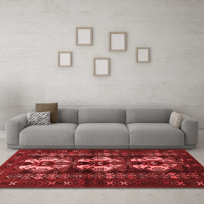 Traditional Red Washable Rugs