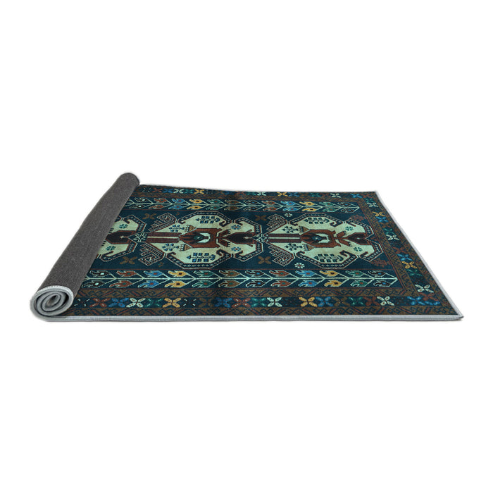 Sideview of Persian Light Blue Traditional Rug, tr685lblu