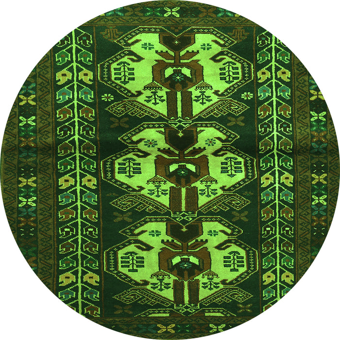 Machine Washable Persian Green Traditional Area Rugs, wshtr685grn