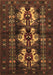 Machine Washable Persian Brown Traditional Rug, wshtr685brn