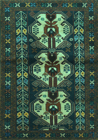 Persian Turquoise Traditional Rug, tr685turq