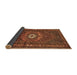 Sideview of Persian Brown Traditional Rug, tr686brn
