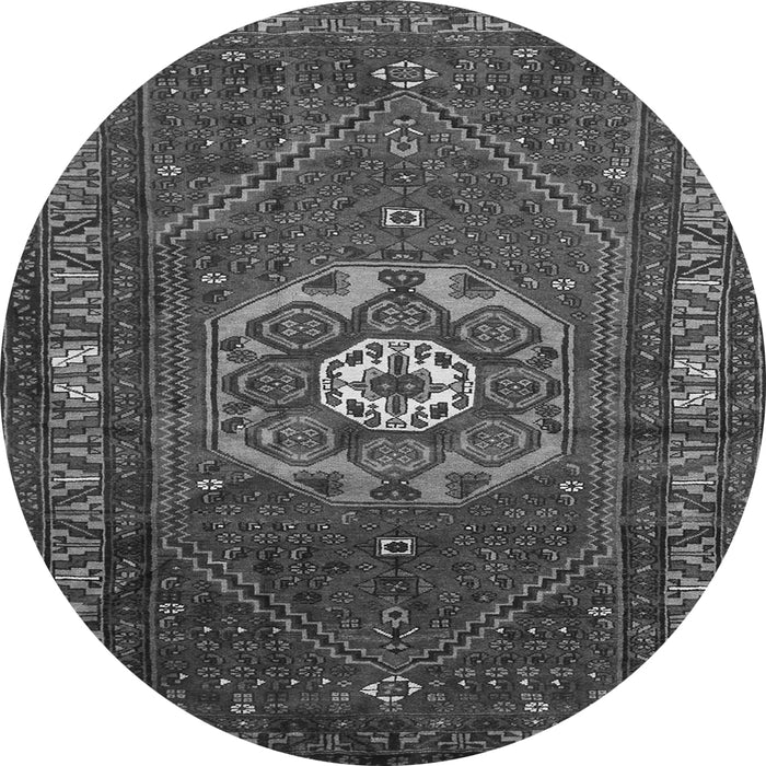 Machine Washable Persian Gray Traditional Rug, wshtr686gry