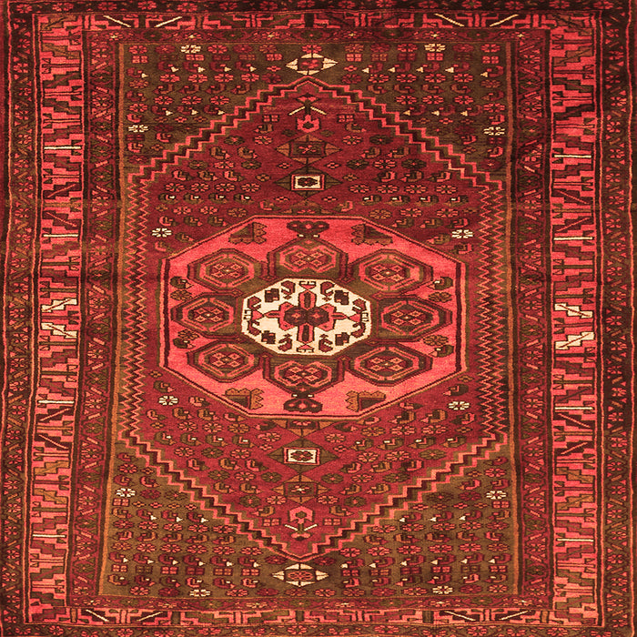Serging Thickness of Persian Orange Traditional Rug, tr686org