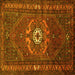 Square Persian Yellow Traditional Rug, tr686yw