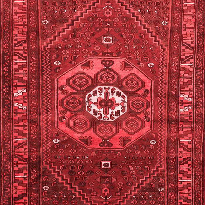 Machine Washable Persian Red Traditional Rug, wshtr686red