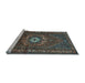 Sideview of Machine Washable Persian Light Blue Traditional Rug, wshtr686lblu