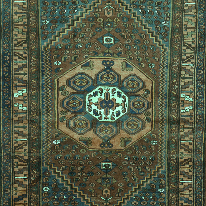 Machine Washable Persian Turquoise Traditional Area Rugs, wshtr686turq