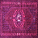 Square Persian Pink Traditional Rug, tr686pnk