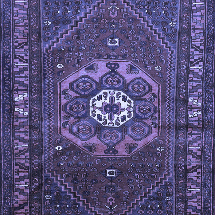 Machine Washable Persian Blue Traditional Rug, wshtr686blu
