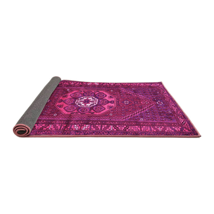Sideview of Persian Pink Traditional Rug, tr686pnk