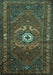 Persian Turquoise Traditional Rug, tr686turq