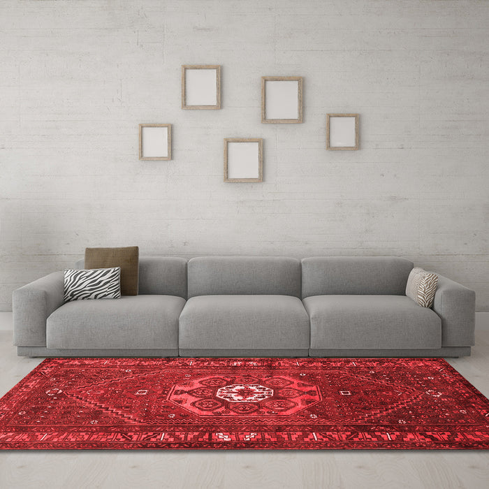 Traditional Red Washable Rugs