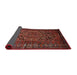 Sideview of Traditional Sienna Brown Persian Rug, tr687