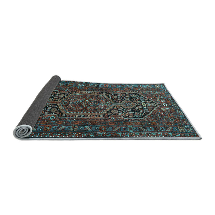 Sideview of Persian Light Blue Traditional Rug, tr687lblu