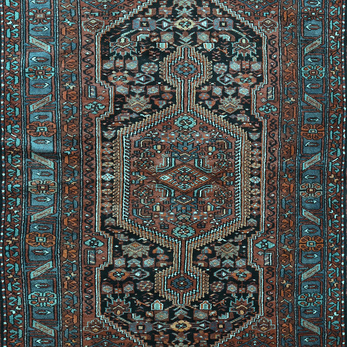 Machine Washable Persian Light Blue Traditional Rug, wshtr687lblu